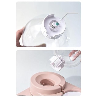 Foto 3 | Foto 3 | Dispensador De Comida Automático Huoguo Para Mascotas Y Gatos, 1,8 L, Rosa - Venta Internacional.
