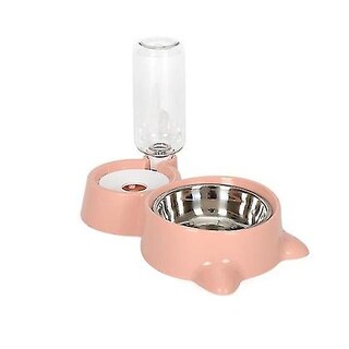 Foto 1 | Foto 1 | Comedero Automático Para Mascotas Sanlin Beans, Doble Acero Inoxidable - Venta Internacional.