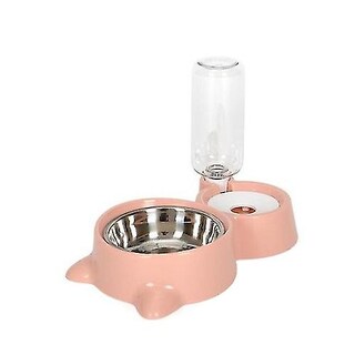 Foto 3 | Foto 3 | Comedero Automático Para Mascotas Sanlin Beans, Doble Acero Inoxidable - Venta Internacional.