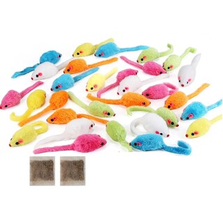 Foto 1 | Foto 1 | Set Juguetes para Gatos Hierba Gatera de Ratones Interactiva 30pz Eo Safe Imports Multicolor