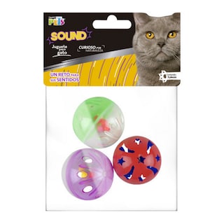Foto 1 | Foto 1 | Juguete para Gato Fancy Pets FL8266 Set de Pelotas 3 PZAS Sound