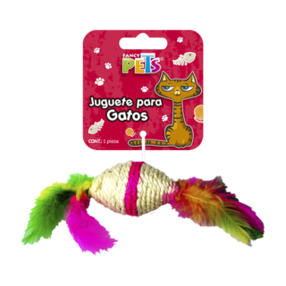 Foto 1 | Foto 1 | Fancy Pets Juguete Caramelo Con Plumas Para Gato Mide 7.5 Centímetros