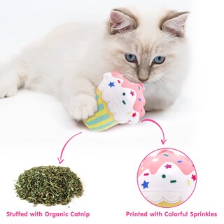 Foto 2 | Foto 2 | Juguetes Para Cupcake Catnip Toys Ciyvolyeen, 6 Unidades, Para Regalo Para Gatitos Y Gatos - Venta Internacional.
