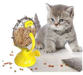 Foto 3 | Foto 3 | Dosificador Lento De Comida Para Gatos Huoguo, Noria, Con Forma De Noria - Venta Internacional.
