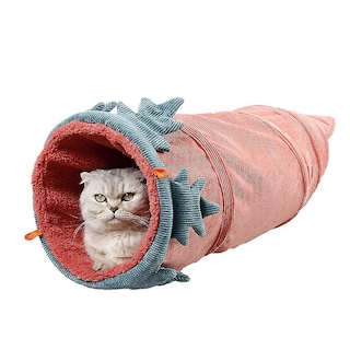 Foto 1 | Foto 1 | Cat Tunnel Toy Huoguo, De Gamuza Plegable, 25 X 56 Cm, Para Gatos, Color Rojo - Venta Internacional.