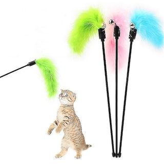 Foto 1 | Foto 1 | Juguete Interactivo Para Gatos Con Plumas, Jaulas Para Pájaros, Baños Para Pájaros - Venta Internacional.