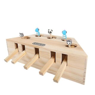 Foto 3 | Foto 3 | Juguete Para Gatos Huoguo, Juguete De Caza De Gatos, Persiguiendo Ratones, Laberinto De Madera Con 3 - Venta Internacional.