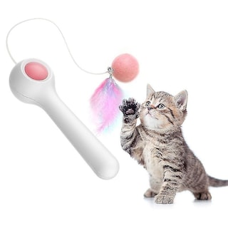 Foto 2 | Foto 2 | Palillo De Plumas Eléctrico Cat Toy Con Hierba Gatera Para Gatos - Venta Internacional.