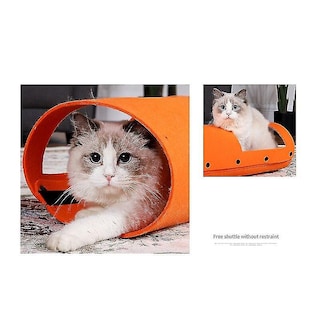 Foto 4 | Foto 4 | Paño De Fieltro Plegable Cat Tunnel Huoguo Diy De 70 X 52 Cm, Color Verde - Venta Internacional.