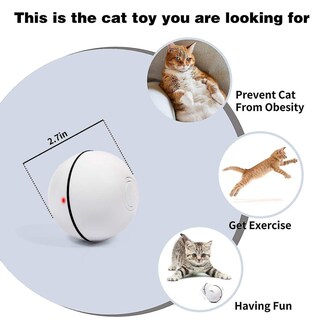 Foto 5 | Foto 5 | Pelota Rodante Automática Inteligente Para Gatos Huoguo, Recargable Por Usb - Venta Internacional.