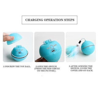 Foto 3 | Foto 3 | Bola Giratoria Led Con Flash Led Cat Toy Huoguo Para Gatos, Color Verde - Venta Internacional.