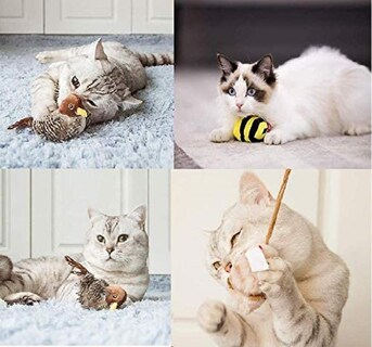 Foto 1 | Foto 1 | Set Interactivo De Juguetes Para Gatos Con Sonido Animal De Huoguo - Venta Internacional.