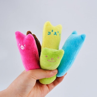 Foto 4 | Foto 4 | Juego Interactivo De 5 Juguetes De Peluche Con Forma De Pulgar Para Gatos - Venta Internacional.