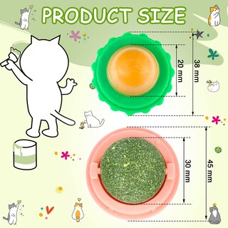 Foto 2 | Foto 2 | Pelotas De Hierba Gatera Skylety Para Gatos De Pared Con Bocadillos Para Gatos, 12 Unidades - Venta Internacional.