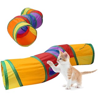 Foto 1 | Foto 1 | Túnel De Juguete Para Gatos Huoguo Yngffb, Arcoíris Plegable, 25 X 122 Cm - Venta Internacional.