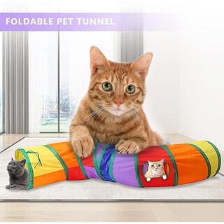 Foto 5 | Foto 5 | Túnel De Juguete Para Gatos Huoguo Yngffb, Arcoíris Plegable, 25 X 122 Cm - Venta Internacional.