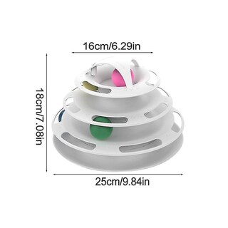 Foto 2 | Foto 2 | Torre De Juguete Para Gatos Con 5 Niveles Y Pelota Para Mascotas En Azul - Venta Internacional.