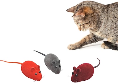 Foto 4 | Foto 4 | Juguete Para Gatos Huoguo Flocking Squeaking, 3 Unidades, Para Gatos - Venta Internacional.