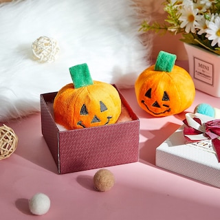 Foto 7 | Foto 7 | Calabaza Para El Día De Acción De Gracias De Cat Toy Frienda Con Hierba Gatera, 2 Unidades - Venta Internacional.