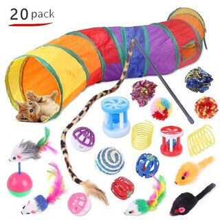 Foto 1 | Foto 1 | Kit De 20 Juguetes Plegables Para Túneles Para Gatos Cat Toys Huoguo - Venta Internacional.