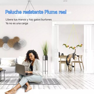 Foto 2 | Foto 2 | Juguete Para Gato, Un Pájaro Que Baila Y Pía Eo Safe Imports Esi-17292 Multicolor