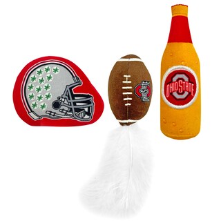 Foto 5 | Foto 5 | Juego De Juguetes De Peluche Para Gatos De La Ncaa Ohio State Buckeyes Con Hierba Gatera - Venta Internacional.