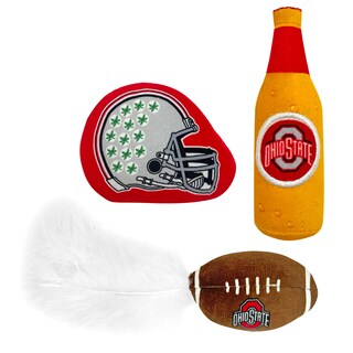 Foto 6 | Foto 6 | Juego De Juguetes De Peluche Para Gatos De La Ncaa Ohio State Buckeyes Con Hierba Gatera - Venta Internacional.
