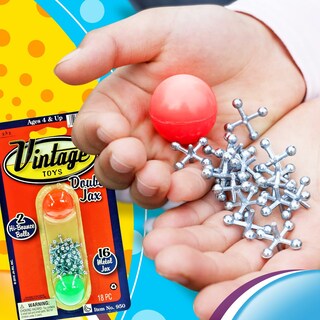 Foto 2 | Foto 2 | Juego De Conectores Metálicos Dobles Ja-ru De Vintage Toys Con 16 Jax Y 2 Bolas - Venta Internacional.