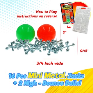 Foto 3 | Foto 3 | Juego De Conectores Metálicos Dobles Ja-ru De Vintage Toys Con 16 Jax Y 2 Bolas - Venta Internacional.