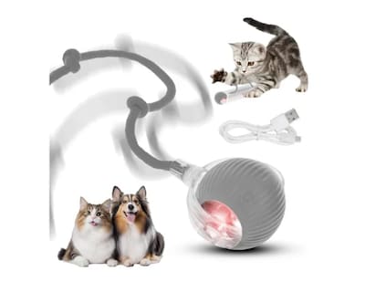 Foto 1 | Foto 1 | Juguetes Para Gato Eléctrico Pelota Interactiva De 360°