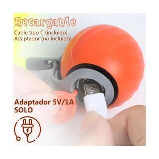 Foto 2 | Foto 2 | Juguete Eléctrico Para Gatos Usb Pelota Inteligente Carga Eo Safe Imports Esi-20228 Naranja