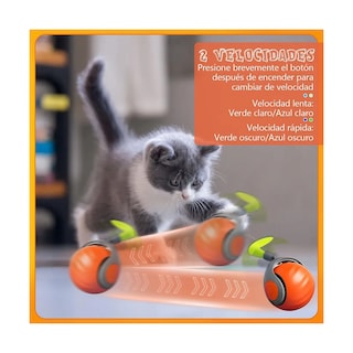Foto 3 | Foto 3 | Juguete Eléctrico Para Gatos Usb Pelota Inteligente Carga Eo Safe Imports Esi-20228 Naranja