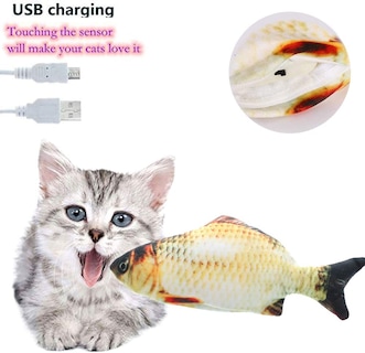 Foto 4 | Foto 4 | Juguete Para Gatos Huoguo Flopping Fish Moving Cat Kicker Con Hierba Gatera - Venta Internacional.