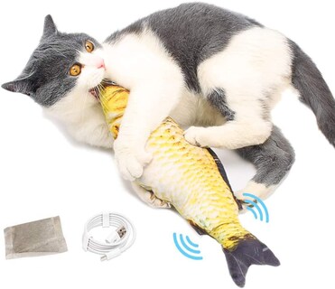 Foto 5 | Foto 5 | Juguete Para Gatos Huoguo Flopping Fish Moving Cat Kicker Con Hierba Gatera - Venta Internacional.