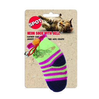 Foto 2 | Foto 2 | Calcetín De Neón Cat Toy Spot Ethical De 5 Pulgadas Con Hierba Gatera Y Campana - Venta Internacional.