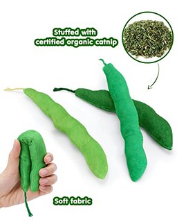 Foto 2 | Foto 2 | Juguete De Hierba Gatera Ciyvolyeen Green Bean Para Gatos Y Gatitos - Venta Internacional.