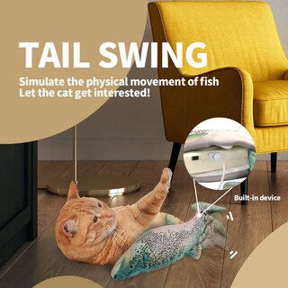 Foto 4 | Foto 4 | Juguete Eléctrico Con Forma De Pez Gatera Para Gatos, Todo Para Patas - Venta Internacional.