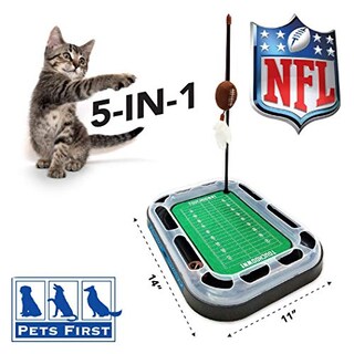 Foto 3 | Foto 3 | Cat Scratcher Toy Pets First Nfl Carolina Panthers Football - Venta Internacional.