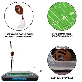 Foto 5 | Foto 5 | Cat Scratcher Toy Pets First Nfl Carolina Panthers Football - Venta Internacional.