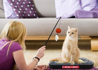 Foto 5 | Foto 5 | Pelota De Baloncesto Cat Scratcher Toy Pets First Houston Rockets - Venta Internacional.