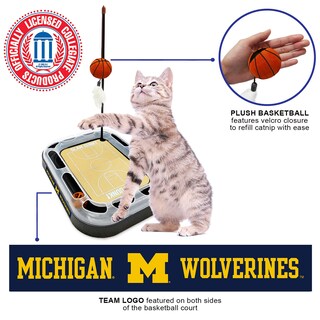 Foto 4 | Foto 4 | Juguete Para Rascar Gatos, Primera Pelota De Baloncesto De Los Michigan Wolverines De La Ncaa - Venta Internacional.