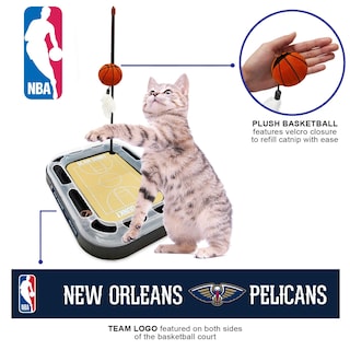 Foto 7 | Foto 7 | Pelota De Baloncesto Cat Scratcher Toy Pets First New Orleans Pelicans - Venta Internacional.