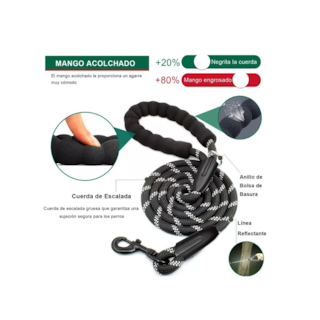 Foto 3 | Foto 3 | Correa Lab.G Negra para Mascota