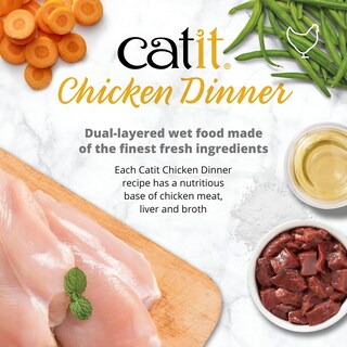 Foto 2 | Foto 2 | Comida Húmeda Para Gatos Catit Chicken Dinner Con Hígado Y Batata - Venta Internacional.