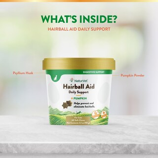 Foto 6 | Foto 6 | Suplemento Naturvet Hairball Aid Para Gatos Con Calabaza, 60 Masticables Blandos - Venta Internacional.