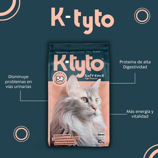 Foto 4 | Foto 4 | Croquetas para Gato K-tyto Super Premium Salmon Atun 10 Kg