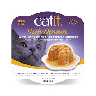 Foto 1 | Foto 1 | Comida Húmeda Para Gatos Catit Fish Dinner Con Sabor A Cangrejo Y Calabaza - Venta Internacional.