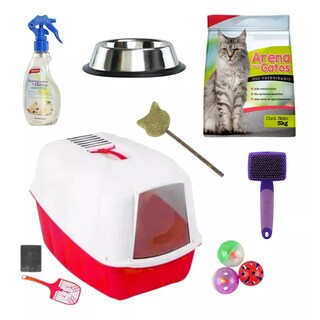 Foto 1 | Foto 1 | Kit Para Gato Arenero Neutralizador 9pzas Eo Safe Imports Esi-16278 Multicolor