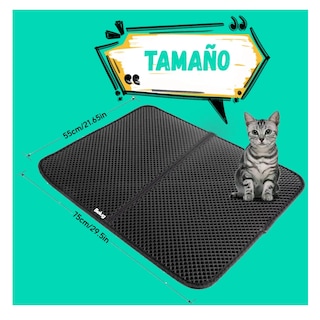 Foto 2 | Foto 2 | Tapete Para Gato Arenero Arena Belug, Negro