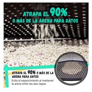 Foto 5 | Foto 5 | Tapete Para Gato Arenero Arena Belug, Negro